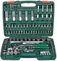Набор торцевых головок HANS 1/4" DR4-14 мм и 1/2" DR10-32 мм 108 предметов (TK-108 R2) - изображение 1