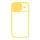 Силіконовий чохол для iPhone 12 mini зі шторкою, що захищає камеру UFT Yellow - зображення 3