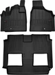Автомобильные коврики в салон Frogum 3D на Dodge Grand Caravan 5 2 ряд розд 08-20 1-2 ряд Додж Гранд Караван черные SO5856 - изображение 1