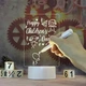 Ночник-доска для заметок Creative с маркером 17.5 см тёплый белый - изображение 1