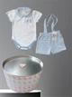 Подарочный комплект ( боди + шорты) Guess 6/9 мес 68-74 см Голубой - изображение 2
