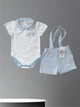 Подарочный комплект ( боди + шорты) Guess 6/9 мес 68-74 см Голубой - изображение 3