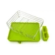 Сушарка для посуду з органайзером MBM HOME DR-02 GREEN зелена - зображення 7