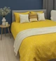 Комплект постільної білизни Ecotton Сімейний 2 x 147x210 см 250951 Квітка на жовтій Ecotton Фланель (2100024279005) - зображення 1