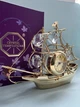 Фигурка с камнями Swarovski Кораблик с часами 10х7 см 160069 - изображение 3