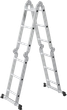 Drabina aluminiowa wielofunkcyjna ModernHome by Multistore 4 x 3 przegubowa składana WK4210-3D (5905817009237) - obraz 1