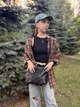 Небольшая женская сумка с двумя ремешками из натуральной кожи Vintage 23014 Черный - изображение 15