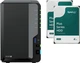 Сетевое хранилище Synology DiskStation DS225+ + Жесткий диск Synology Plus 4TB 5400rpm 256MB HAT3300-4T 3.5 SATA III 2 шт (комплект) - изображение 1