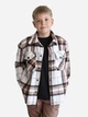Детская теплая рубашка в клетку для мальчика Smile Time Warm Wool B ZR7-02-25.2 128 см Коричнево-белая клетка (st_2000000226019) - изображение 5