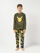 Детская теплая махровая пижама для мальчика Disney Pokemon HY20070 110 см Хаки (3609088215541) - изображение 1