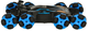 Автомобіль радіокерований KIK Stunt Racer з музикою і підсвіткою Синій (5903039751255) - зображення 3