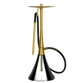 Кальян Oduman Orion Gold Black Glass 30см, нержавеющая сталь с титановым покрытием, золотистый - изображение 1