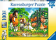 Пазл Ravensburger Сільські тварини 100 елементів 10689 (4005556106899) - зображення 1
