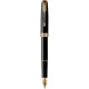 Ручка перьевая Parker SONNET Black Lacquer GT FP F 86 015 - изображение 1