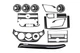 Накладки на панель для Chevrolet Aveo T250 2005-2011 (цвет: Черный рояль, большой комплект) - изображение 1