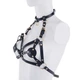 Портупея на грудь LOCKINK SEVANDA Queen Chest Harness with Removable Bra, чорна, зі знімними пестис - изображение 2