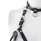 Портупея на грудь LOCKINK SEVANDA Queen Chest Harness with Removable Bra, чорна, зі знімними пестис - изображение 4
