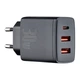 МЗП Baseus Compact Quick Charger 2U + C 30W EU Чорний - изображение 1