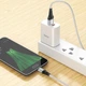 Кабель USB Hoco X50 Excellent Micro 1м 2.4А серый для зарядки и синхронизации устройств из пластика и металла - изображение 4