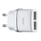 МЗП Hoco C12 Smart dual USB charger ( EU ) 2USB 2.4A Білий - изображение 1