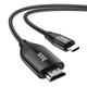 Кабель HOCO UA16 Type-C to HDTV HD on-screen cable Metal Gray - зображення 1