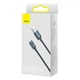 Кабель Baseus Crystal Shine Series Fast Charging Data Cable USB to Type-C 100W 1.2m Чорний - изображение 2