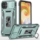 Чохол зі шторкою для камери Camshield Army Ring для Samsung Galaxy A07, ударостійкий кейс з кільцем-тримачем та функцією підставки Light Green - изображение 1