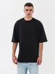 Набор футболок хлопковых длинных мужских Ray Oversize U0104M-3PACK4 S/M 3 шт Бежевый/Розовый/Черный (RAY2000000038247) - изображение 4