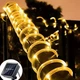 Светодиодная гирлянда "Трубка" 20м 200 LED IP65 на солнечной батарее с тепло-белым свечением из ПВХ - изображение 4