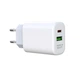 Сетевое зарядное устройство (адаптер) XO L85A PD_20W / QC3.0_3A white - изображение 1