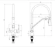 Смеситель для кухни Mixxus Premium Magnet 021 GRAPHITE REFL.BLACK (MI6975) - изображение 8