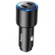 Зарядний пристрій автомобільний Hoco NZ3 Clear way 40W 2Type-C/PD Black - зображення 1