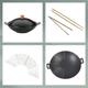 Zestaw Kela Asia wok żeliwny 36 cm + akcesoria 5 el (4025457779435) - obraz 4