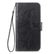 Чехол-книжка с рисунком UniCase Butterfly Pattern для Xiaomi Redmi 15C / Poco C85 - Black - изображение 6