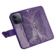 Чехол-книжка с рисунком UniCase Butterfly Pattern для Xiaomi Redmi 15C / Poco C85 - Dark Purple - изображение 4