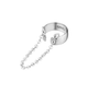 Каф Fashion Jewerly сережка без прокола с цепочкой клипса на ухо моносерьга серебристый цвет 1 шт (SVS) - изображение 5