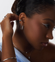 Каф Fashion Jewerly сережка без прокола с цепочкой клипса на ухо моносерьга серебристый цвет 1 шт (SVS) - изображение 6
