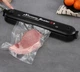 Вакууматор Vacuum Sealer 60 кПа, вакуумный упаковщик для еды, бытовой вакууматор для продуктов, 140 Вт, черный - изображение 8