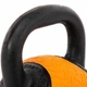 Гиря обрезиненная 9 кг тренировочная цельная Zelart 4757-9 вес 9кг Black-Orange - изображение 5