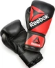 Боксерські рукавиці Reebok Combat Leather Boxing Gloves чорний, червоний Чоловіки 10 унцій - зображення 2
