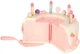 Tort urodzinowy Lenca Toys Piętrowy do krojenia Muzyka i światła 16 elementów Różowy (5903039767591) - obraz 3