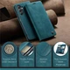Чехол-книжка CaseMe из нубука для Samsung A25 Бирюзовый - изображение 8