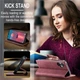 Чехол-книжка CaseMe из нубука для Samsung A07 Бордовый - изображение 10