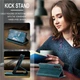 Чехол-книжка CaseMe из нубука для Samsung S23 Бирюзовый - изображение 3