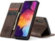 Чехол-книжка CaseMe из нубука для Samsung Galaxy A30s/A50 Тёмно-коричневый - изображение 9