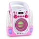 Караоке Система Auna Kara Liquida CD USB MP3 Рожевий Б/В - зображення 8