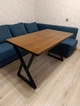 Стол loft деревянный 120*70 - изображение 1
