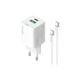 Зарядное устройство ColorWay GaN Mini 35W PD Port PPS USB (Type-C PD + USB QC4.0) cable Type-C (CW-CHS055PDC-WT) - изображение 2