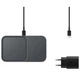 Бездротовий зарядний пристрій Samsung 15W Wireless Charger Duo (with TA) Black (Phone + Galaxy Watch / Galaxy Buds) (EP-P5400TBRGRU) - зображення 2
