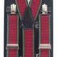 Подтяжки Bow Tie House галстучные красные в крапинку с ободком 06381 - изображение 2